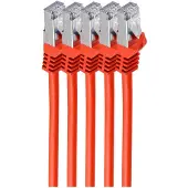 Shiverpeaks BS75513-R-SET5, 3 m, Cat7, S/FTP (S-STP), RJ-45, RJ-45, Rot