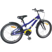vidaXL Kinderfahrrad 18 Zoll für 5-7 Jahre alt Blau und Schwarz