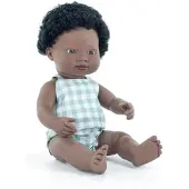 Miniland Puppe 38cm afrikanischer Junge anatomisch korrekt My Friend & Me