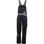 Planam Latzhose Highline Damen, Gr. 40 schwarz/schiefer/zink