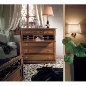 AEA Design Möbel Schlafzimmer Luxus Braun Kommode mit Schubladen Holz