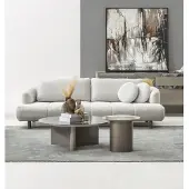 AEA Modernes Wohnzimmer-Set mit 4-Sitzer Couchtisch und Beistelltisch