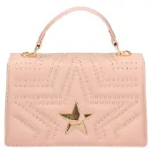 Marc Ellis Handtasche Damen Schwarz Magnetverschluss Verstellbarer Schulterriemen Black and Gold UNICA 11x19x6.5 cm MULTI STAR M-BLACK-LIGHT_GOLD