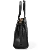 Marc Ellis Elaria Handtasche Echtleder Schwarz Italy Black and Gold UNICA 21.5x17x8.5 cm ANGY_S_BX-BLACK-GOLD