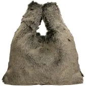 Gave Lux Handtasche Damen Valenza Calfhair Leder Grau Grey UNIQUE 40x28x7 cm