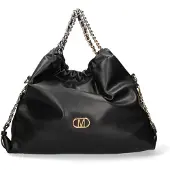Marc Ellis Handtasche Polyurethan Schwarz Kettenhenkel Black B UNICA 43x42x11 cm MARLOWE_CH-BLACK