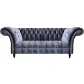 AEA Chesterfield Moderne Wohnzimmer Textilcouch Designer Stoffsofas Möbel