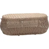 AEA Couchtisch Braun Luxus Moderner Tisch Design Kaffeetisch Rattan Beistell