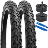 Merkloos Solidchoice – Fahrradreifen-Set, 20 Zoll, inklusive Innenreifen, für Mountainbikes
