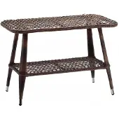 AEA Couchtisch Braun Modern Terrassemöbel Rattan Möbel Luxus Design Einrichtung