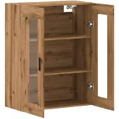 vidaXL Wandschrank Artisan-Eiche 69,5x34x90 cm
