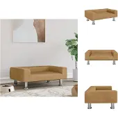 vidaXL Hundebett Braun 70x45x26,5 cm Samt - Hundebetten