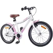 vidaXL Kinderfahrrad 18 Zoll für 5-7 Jahre alt Hellrosa