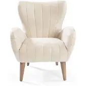 AEA Lounge Sessel Relaxsessel Textil Lounge Design Sesel Komfortsessel Beige