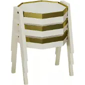 AEA Elegantes Beigefarbene Holz Couchtisch-Set Modern Minimalistisch
