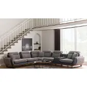 AEA Sofa Luxus Couch Polsterung L-Form Wohnzimmer Ecke Textil Grau Eckgarnitur