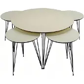 AEA Weiße Holz Couchtisch mit modernem Design