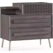 AEA Kommode Schrank Holz Kommoden Schlafzimmer Sideboard Design Grau Luxus