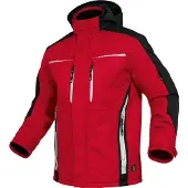 Leibwächter Winter-Softshelljacke Flex-Line FLEXI Gr. S rot/schwarz