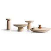 AEA Stilvolles Couchtisch-Set Designer Holztische Moderne Rundtische