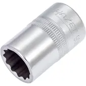 Hazet Doppel-6-Kant-Steckschlüssel-Einsatz 900AZ s: 5/8" Vierkant hohl 12,5 mm (1/2")