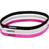 Avento Sporthaarband 46 cm Elasthan/Silikon Schwarz/Weiß/Pink