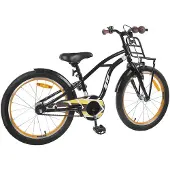vidaXL Kinderfahrrad 22 Zoll für 7-12 Jahre alt Schwarz