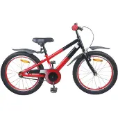 vidaXL Kinderfahrrad 22 Zoll für 7-12 Jahre alt Rot und Schwarz