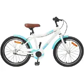 vidaXL Kinderfahrrad 18 Zoll für 5-7 Jahre alt Himmelblau