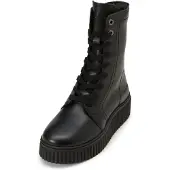 Marc O'Polo Lace up Bootie Damenschuhe Stiefeletten Schnürer Stiefel Schwarz Freizeit