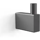 Zack Handtuchhaken Linea grau, Designer Design, 1.5x4.8x4.7 cm