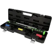 Ks Tools Ratschen-Drehmomentschlüsselsatz COMPETITION, 1/2", 72 Zähne, Drehkraft 20-200 Nm, umschaltbar, Ratschenkopf mit Schnelllösefunktion, 4-teilig