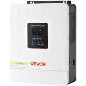 Vevor Hybrid-Wechselrichter 4000 W, 24V DC auf 230V AC, mit integriertem 120A MPPT-Solarladeregler, WLAN-Modul, einphasig, für netzunabhängige Blei-Säure-/Lithium-Batterien