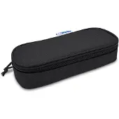 Waytex Federmäppchen oval groß halbstarr Reißverschluss 23x9x6 cm Schwarz