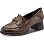 Jana Damen Trotteur mit Blockabsatz, Stone patent, 39