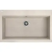 Laveo BADLAND Granitspüle Einzelbecken TAU 50x80 Beige | Siphon im SET!