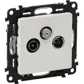 Legrand VALENA LIFE TV+R+SAT, Durchgangsdose, weiß, 753165
