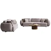 AEA Elegante Wohnzimmer Polstergarnitur Moderner 4-Sitzer Couchtisch