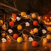Dripio Halloween-Lichterkette 3m 20 LED-Pumpen batteriebetrieben