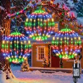 Dripio Kugel-Lichterkette 30 cm, 120 LEDs, mehrfarbig, Netzbetrieb