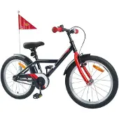 vidaXL Kinderfahrrad 18 Zoll für 5-7 Jahre alt Schwarz