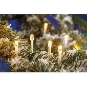 EGB LED-Mini-Lichterkette transparent 96 warmweiß 96 LEDs Weihnachtsbeleuchtung