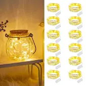 Dripio 12er-Pack 20er LED-Lichterkette, 2 m, warmweiß, IP65