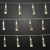 Dripio LED-Lichtschnur, Kristall-Äpfel, 24 warmweiße LEDs, 230 cm
