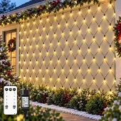 Dripio LED-Lichtnetz 2x2 m, 144 warmweiße LEDs, IP44, mit Fernbedienung & Timer