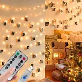 Dripio Lichterkette mit 100 LEDs, 10 m, Kupferdraht, Fernbedienung, warmweiß