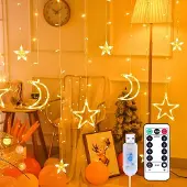 Dripio LED-Lichtsnoer Sterne & Mond 3,5 m IP55 mit Fernbedienung