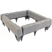 OEM Gartenrand, langlebiges Material, einfache Installation, Hellgrau