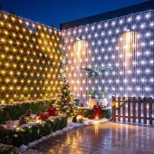 Dripio LED-Lichtnetz 3x2 m, 200 LEDs, warmweiß/kaltweiß, IP65