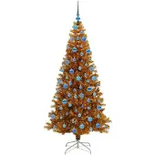 vidaXL Weihnachtsbaum Gold 180 cm PET